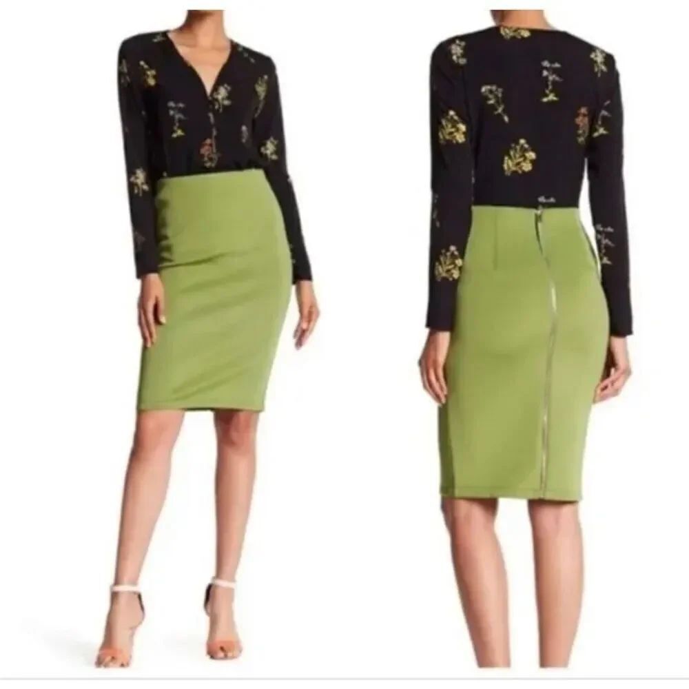 Pea Green Skirt